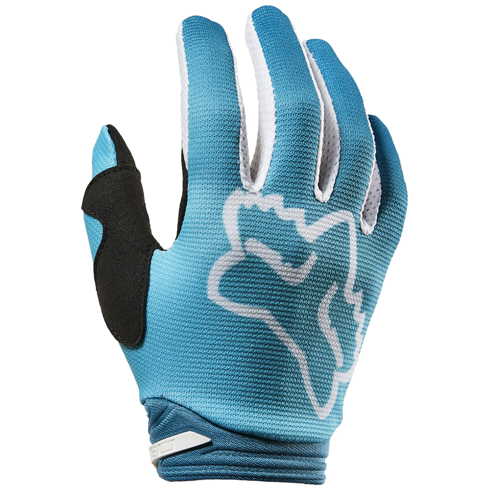 Fox 180 Toxsyk Motocross Gloves Youth Girls Maui Blue - Image 1