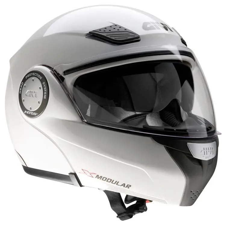 ** GIVI FLIP FACE HELMET WHITE MEDIUM ANTIFOG LENS - SALE