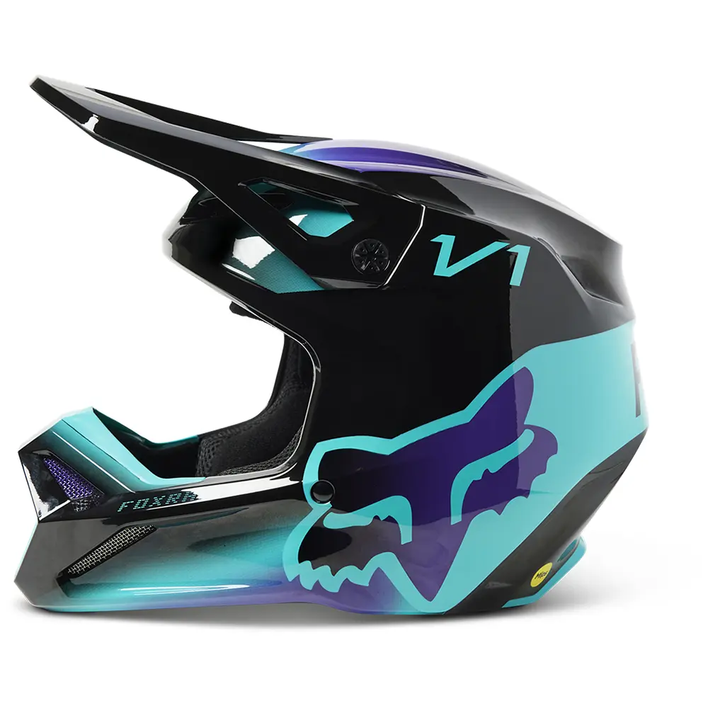 Fox V1 TOXSYK MIPS ECE Motocross Helmet Youth Black