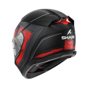 Shark SKWAL i3 RHAD Road Helmet Matte Black/ Charcoal/ Red - Image 3