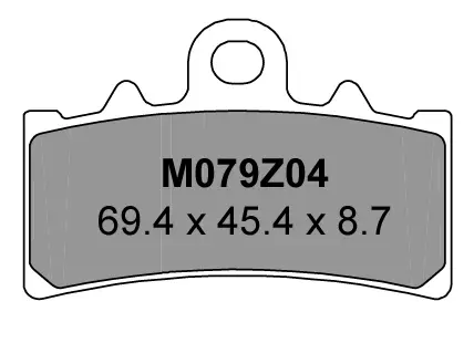 BRAKE PADS FRONT Z04 RACE ONLY KTM RC390 - 107A48607 - 07GR18