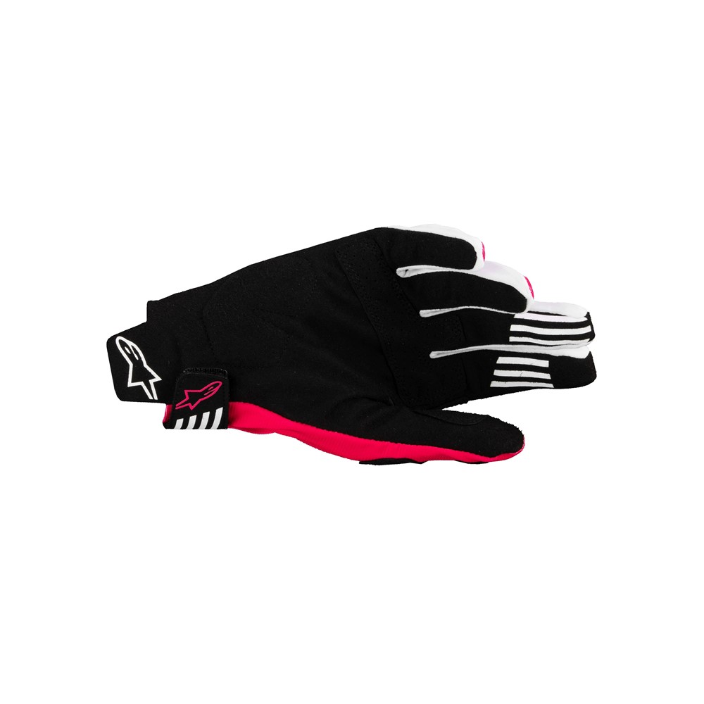 Alpinestars Techstar Motocross Gloves Black/Pink Fluoro - Image 2