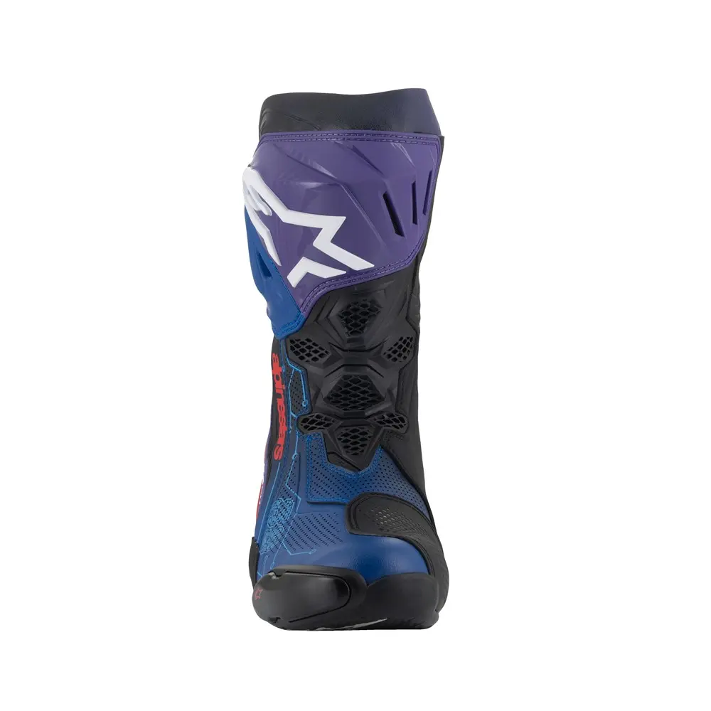 Alpinestars Supertech R Vented Limited Edition Martinator Road Boots Blue/Purple/Red/Black