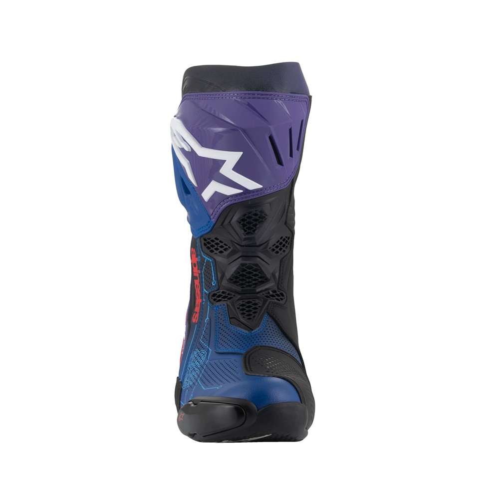 Alpinestars Supertech R Vented Limited Edition Martinator Road Boots Blue/Purple/Red/Black - Image 4