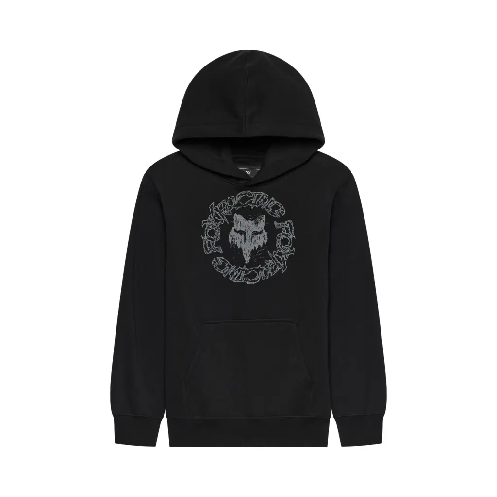 Fox Slowburn Fleece Pullover Hoodie Youth Black