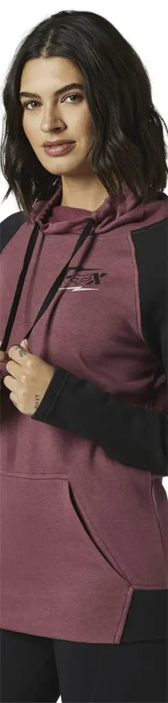 Fox Clean Up Ladies Pullover Fleece Hoody Purple Haze