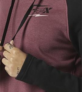 Fox Clean Up Ladies Pullover Fleece Hoody Purple Haze - Image 3