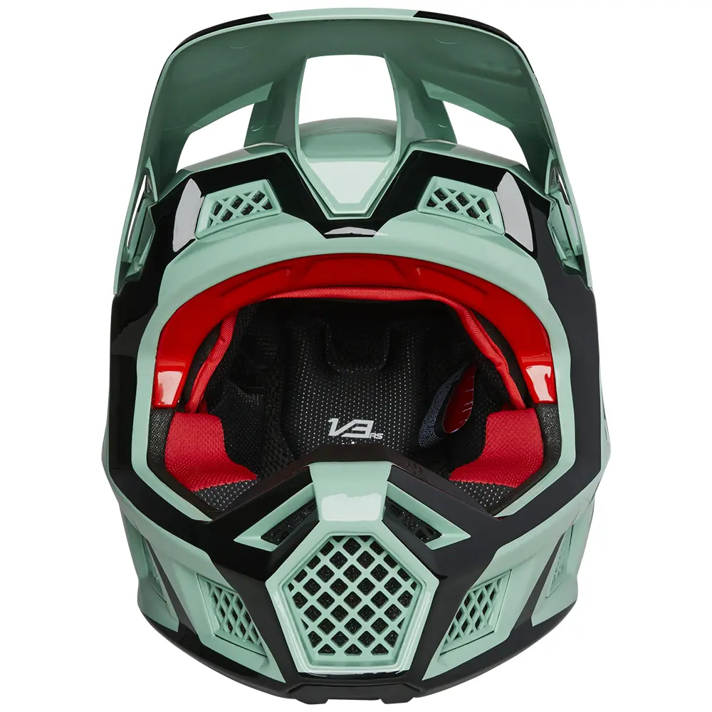 Fox V3 RS Dvide ECR Motoctoss Helmet Jade