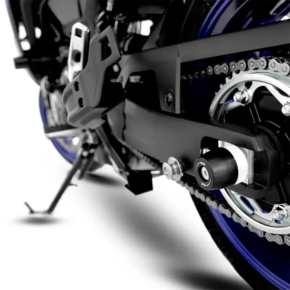 R&G APEX Swingarm Protectors for the Yamaha Tracer 7(GT) 21- Black R&G - Image 1
