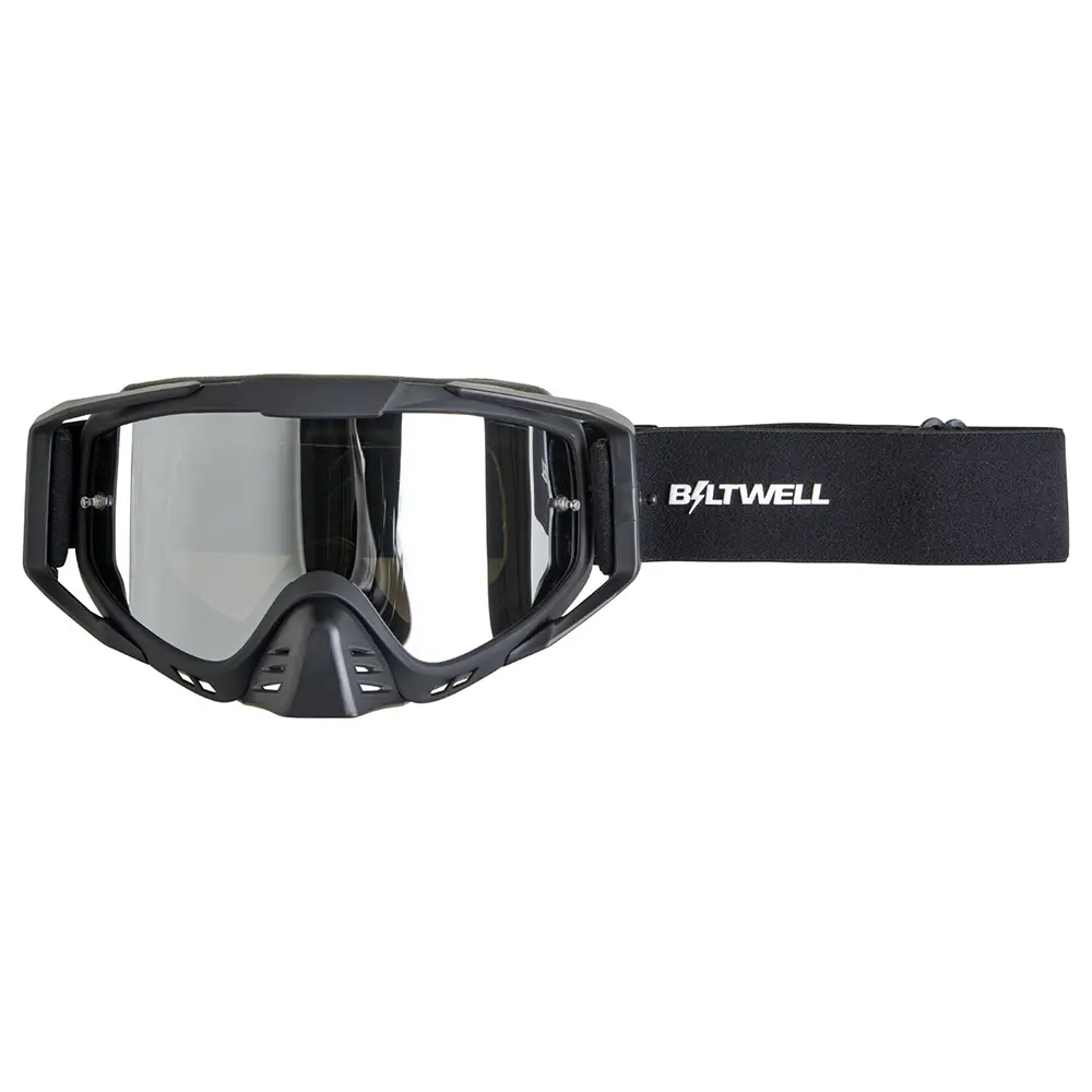 Biltwell Ridgeline Bolt's Motocross Goggles Black/White