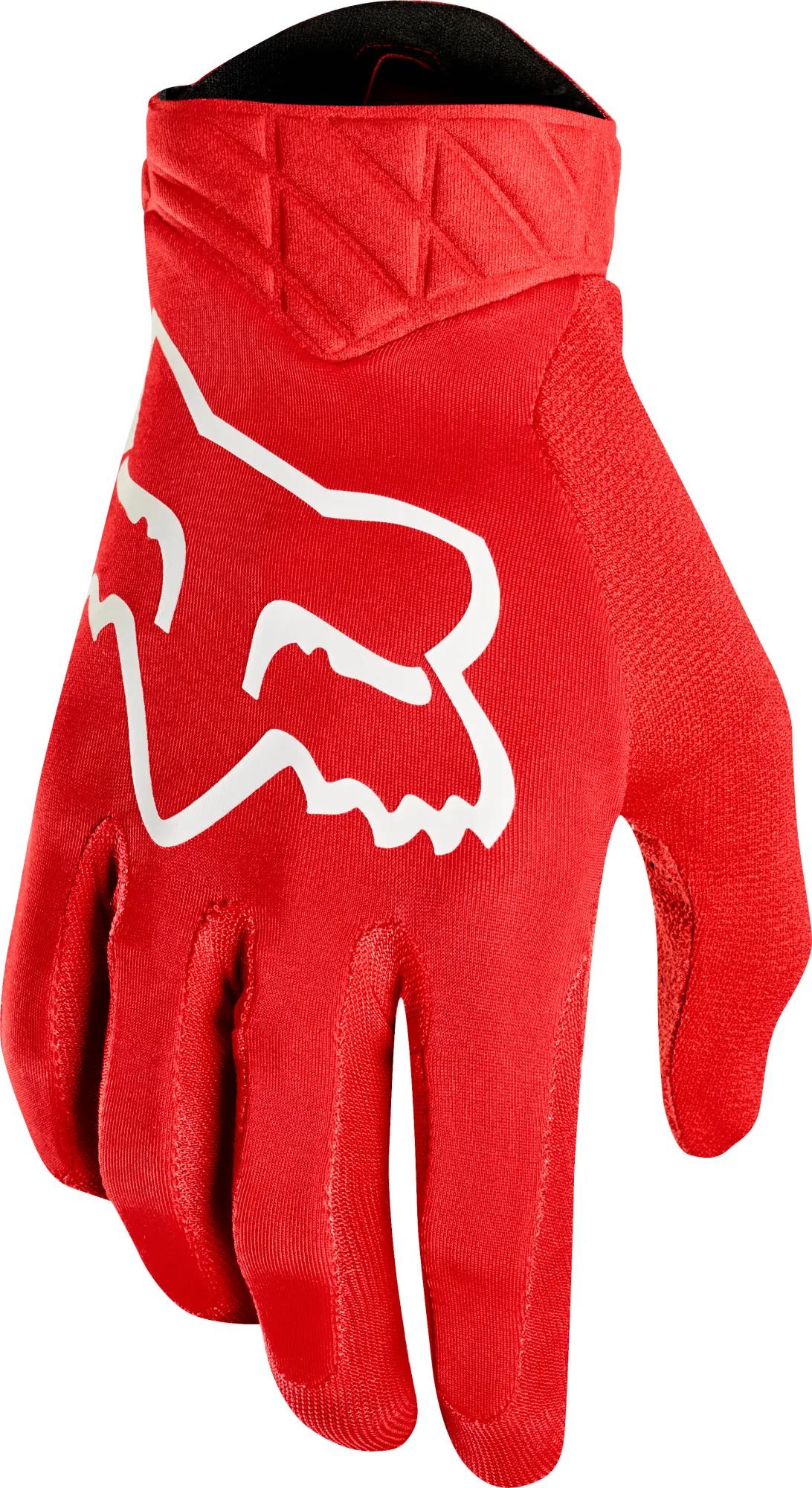 Fox Airline Motocross Gloves Red - Image 1