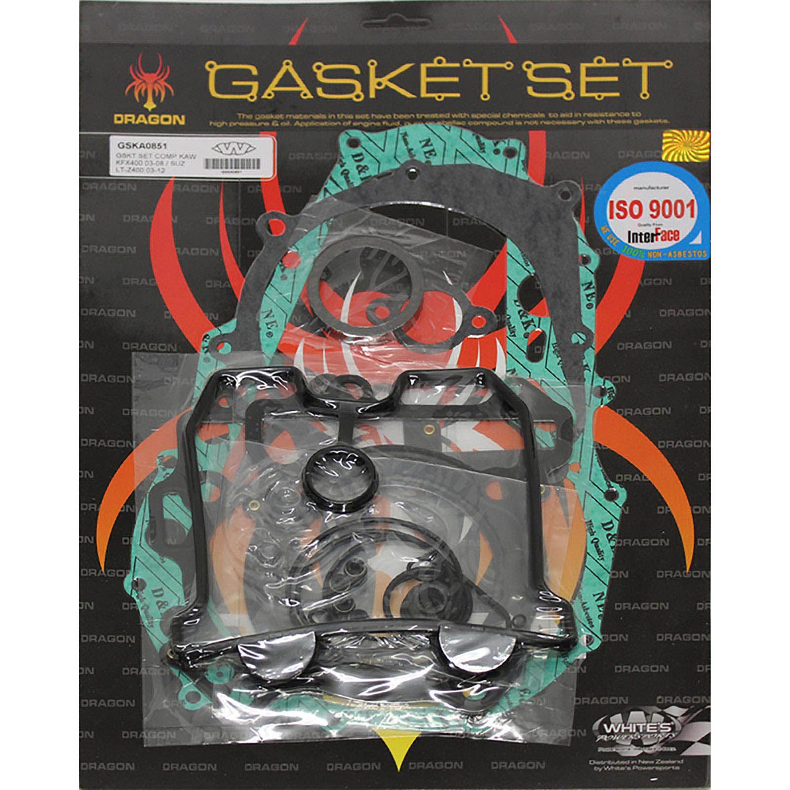 WHITES GASKET SET COMPLETE KAW KFX400 03-08/SUZ LTZ400 03-12 - Image 1