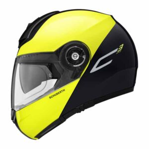 Schuberth C3 Pro Split Yellow Road Helmet - Image 2