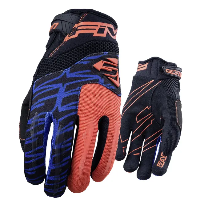 Gloves Five MXF2 Fluro Orange/Blue