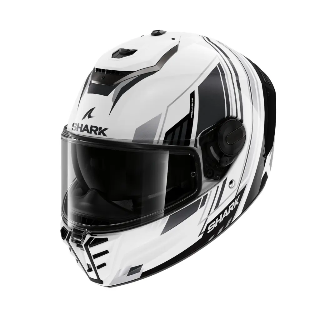 Shark Spartan RS Byhron Road Helmet White/ Black/ Chrome
