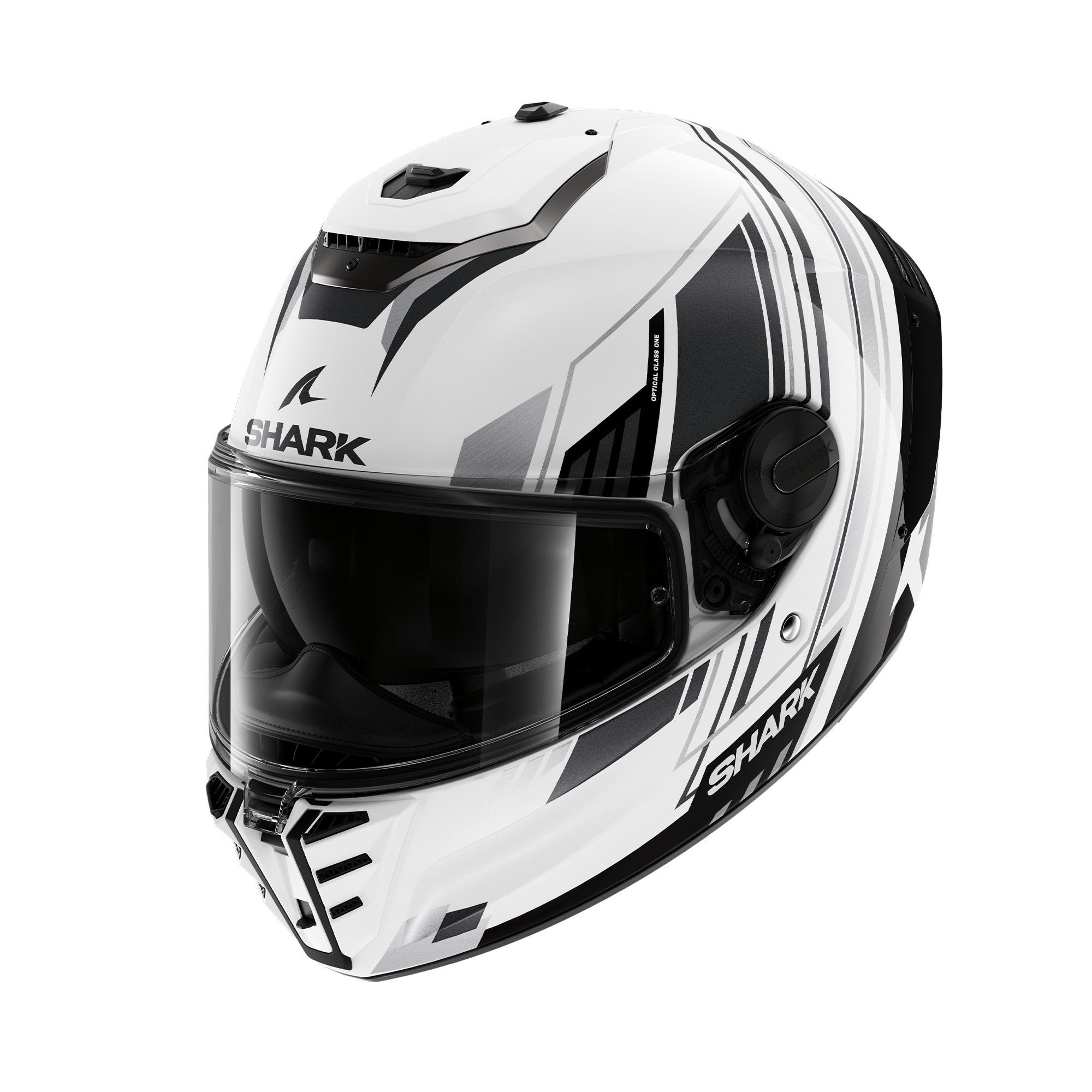 Shark Spartan RS Byhron Road Helmet White/ Black/ Chrome - Image 1