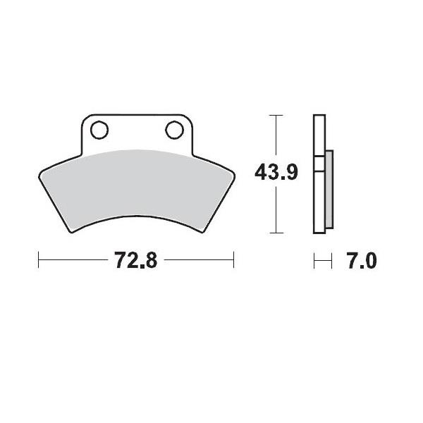 BRAKE PADS MOTO MASTER PRO SINTERED FOR POLARIS - Image 1