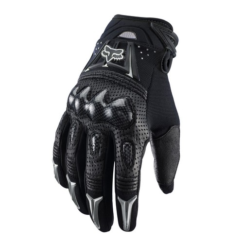 Fox Bomber Black Motocross Gloves - Image 1
