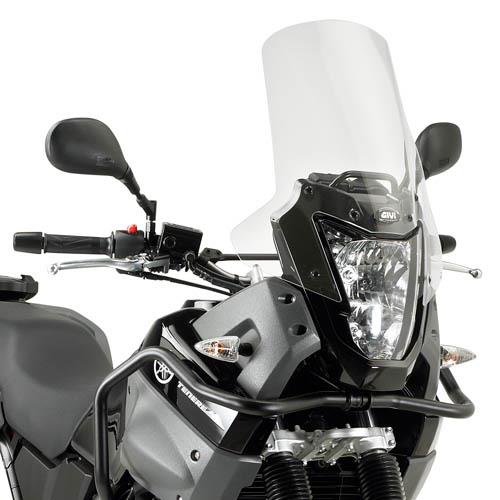 GIVI SCREEN YAMAHA XT660Z '08-'16 CLEAR 10cm TALLER - Image 2