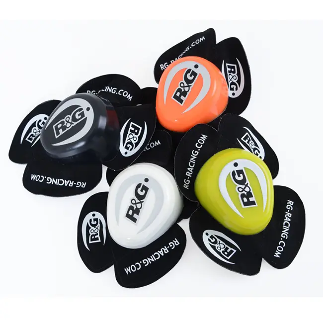 Aero Knee Sliders pr White /opaque R&G,     USE AKS0003WH  []