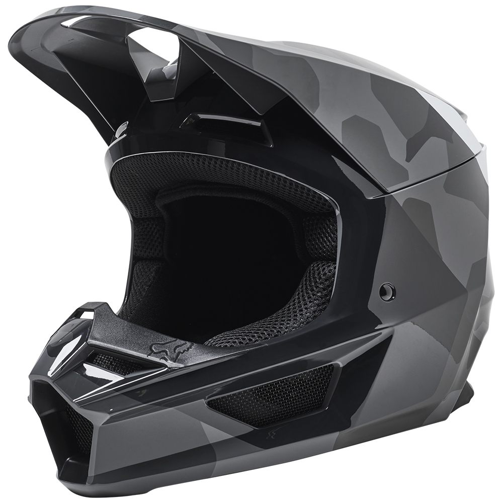 Fox Youth V1 BNKR Helmet Black Camo - Image 2