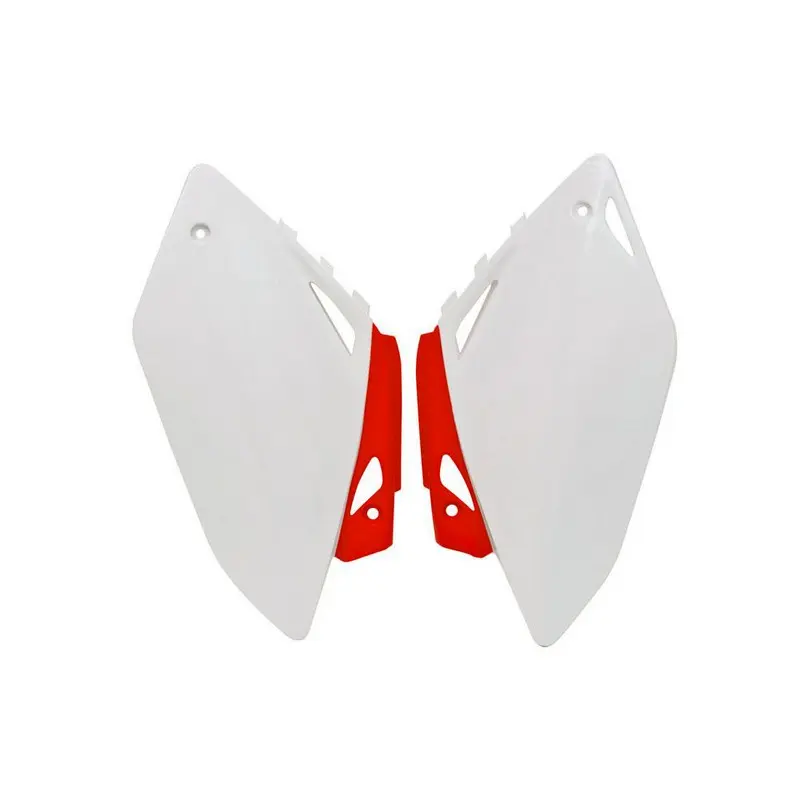 SIDEPANELS RTECH CRF450R 07-08 WHITE RED