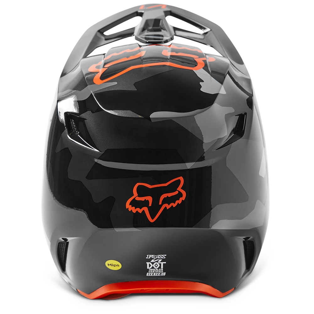 Fox V1 BNKR MIPS ECE Motocross Helmet Grey Camo - Image 6