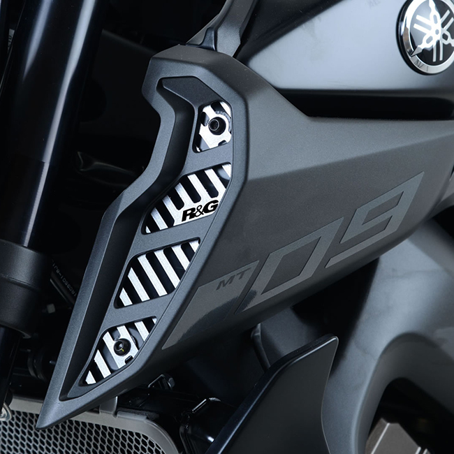 Air Intake Covers- Yamaha MT09 PR st/less steel 2017- R&G - Image 1