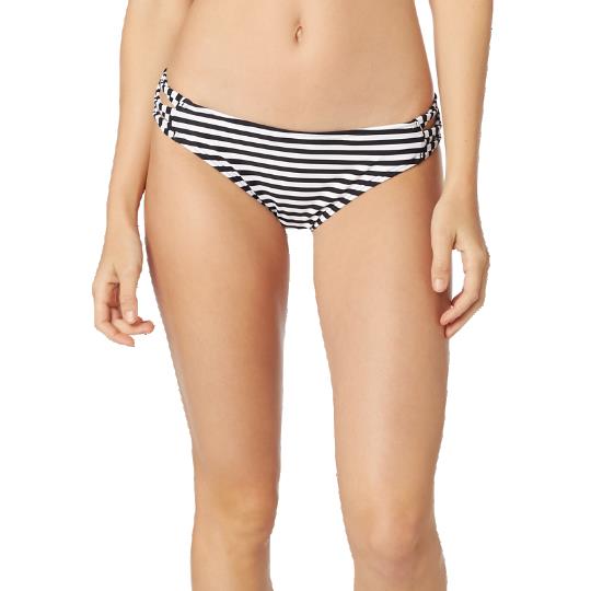 Fox Jail Break Lace Up Bikini Bottoms Black/White - Image 1