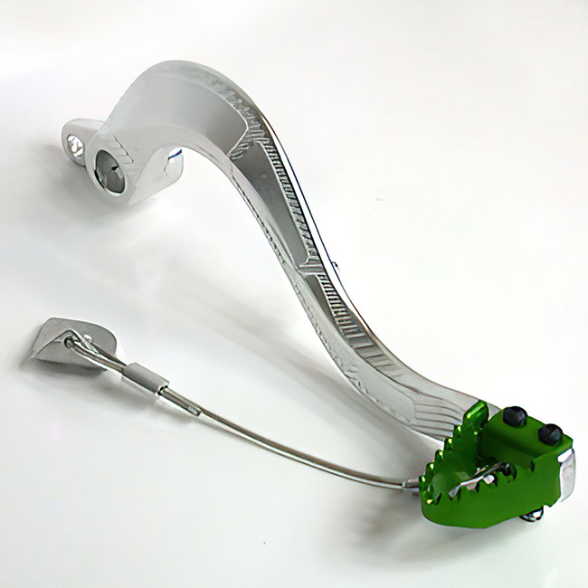 *Brake pedal KXF450 green tip w/brake snake Tech7 - Image 1
