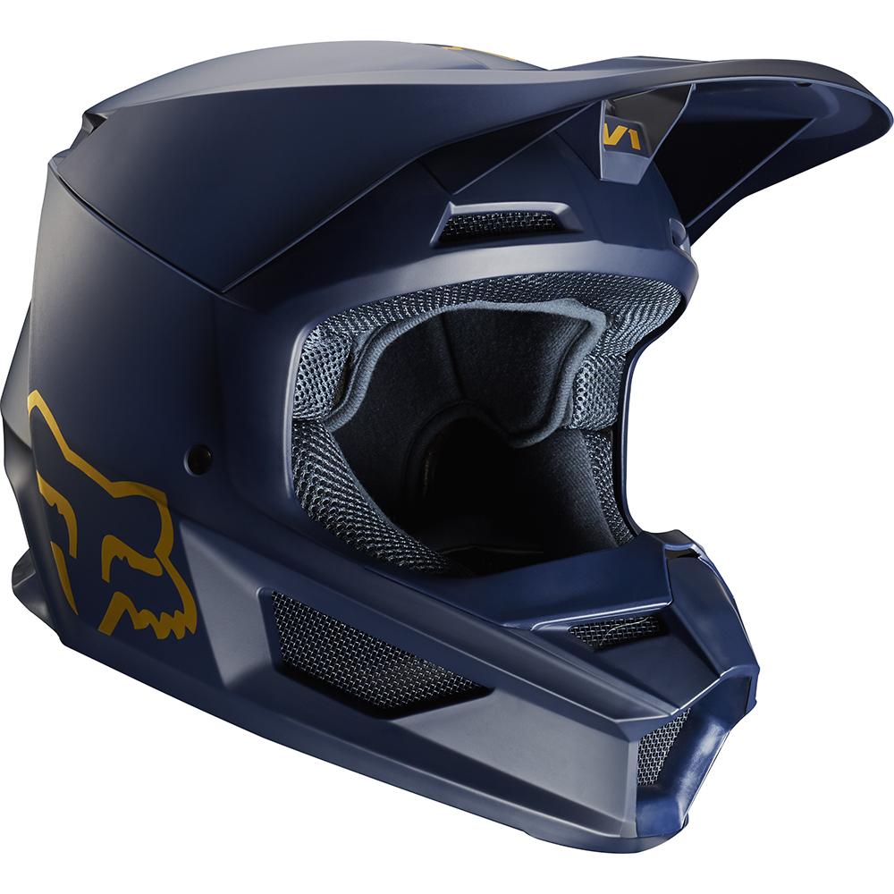 V1 NAVY/GOLD SE HELMET [NAVY/GOLD] L - Image 1