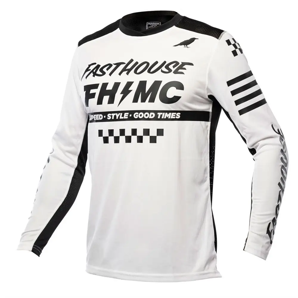 Fasthouse Youth A/C Elrod Motocross Jersey White