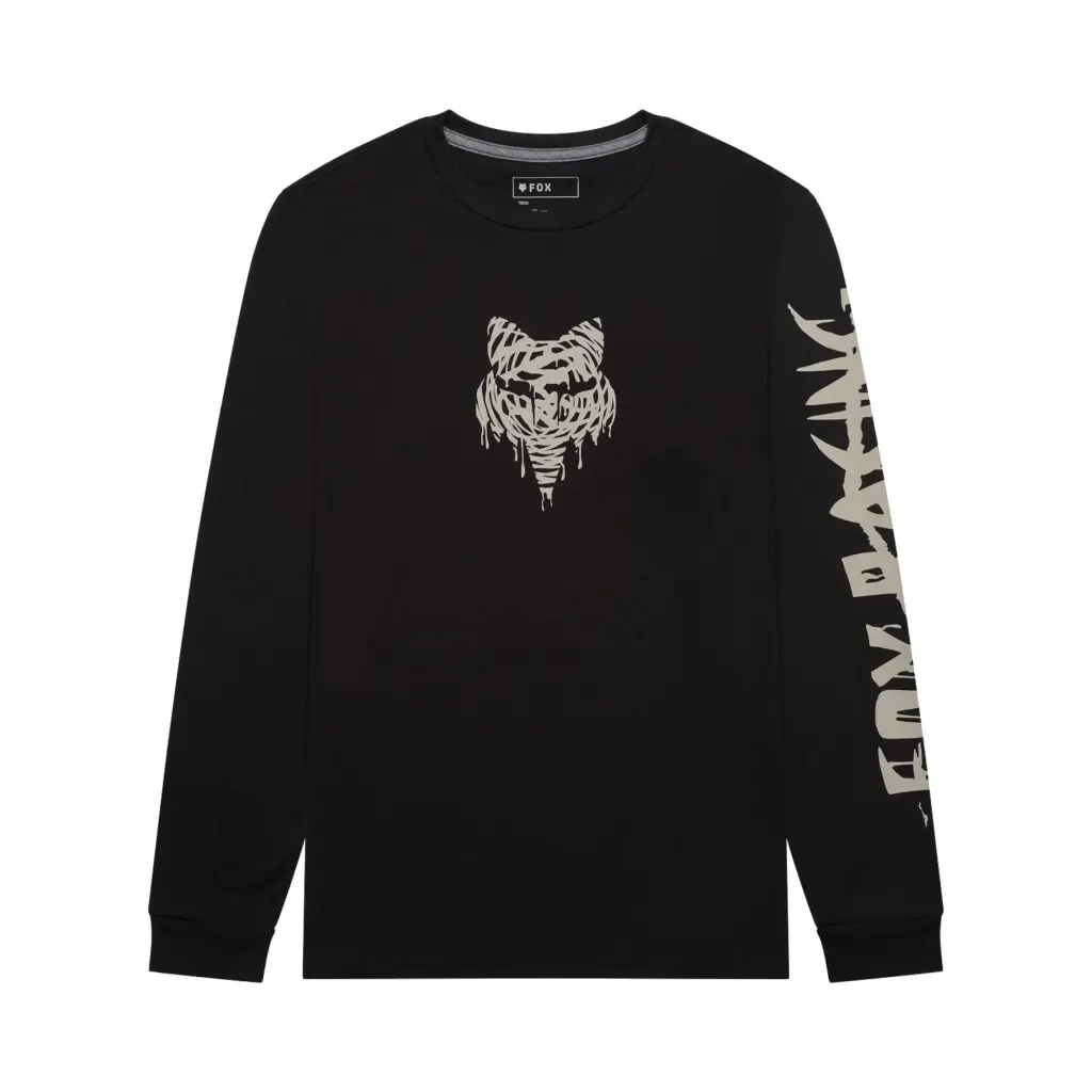 Fox Roughcut Dri-Release Midweight Long Sleeve Tee Black