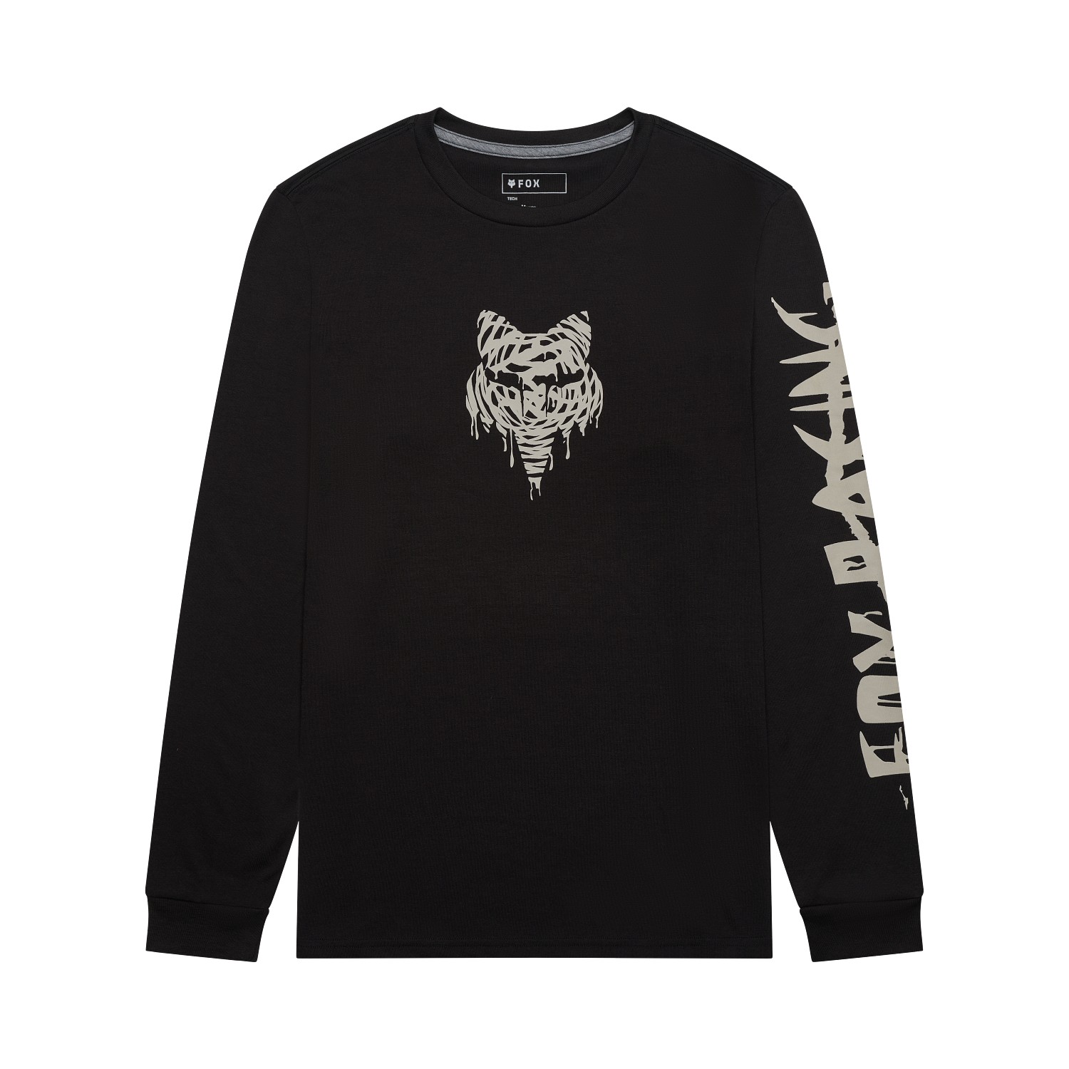 Fox Roughcut Dri-Release Midweight Long Sleeve Tee Black - Image 1