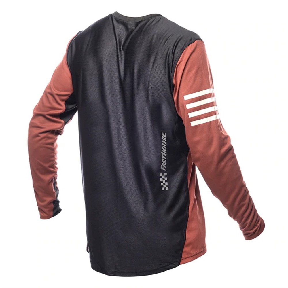 Fasthouse Alloy Rally Long Sleeve Jersey Clay/Black - Image 2