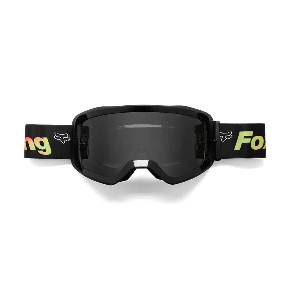 Fox Main Statk Motocross Goggles Smoke Black/Red