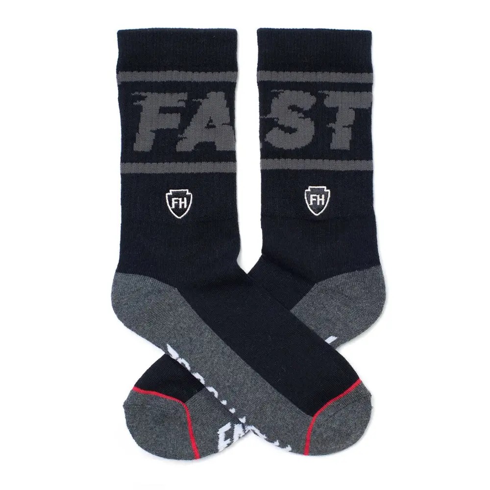 Fasthouse Bronson Socks Black/Grey - One Size