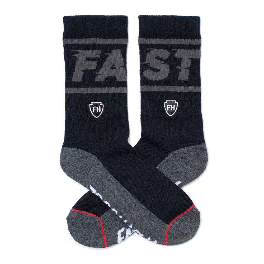 Fasthouse Bronson Socks Black/Grey - One Size - Image 2