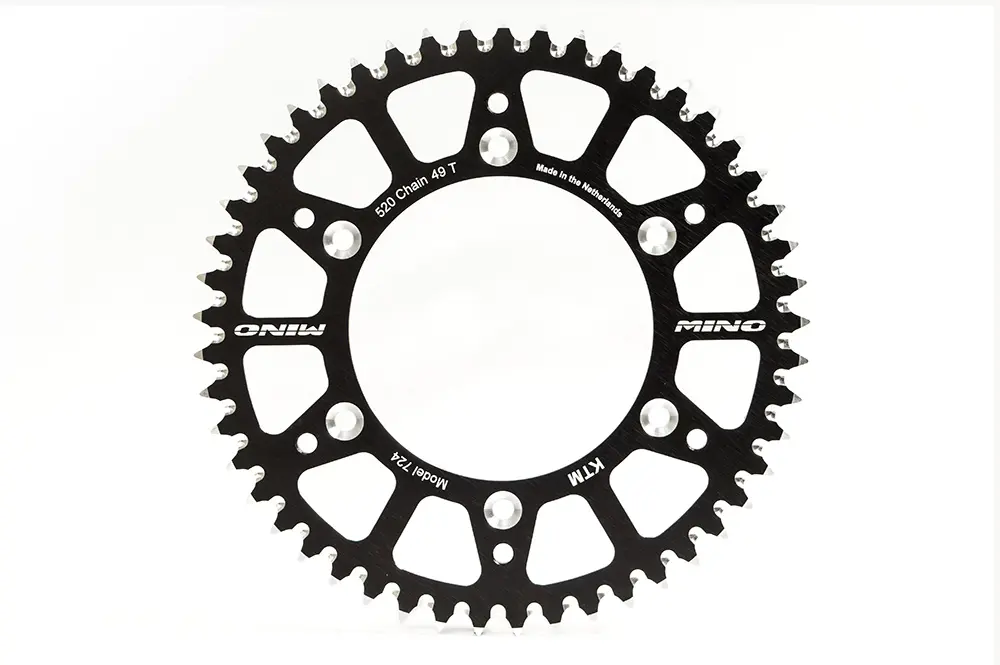 SPROCKET REAR ALLOY 360MX KX85 YZ80 YZ85 RM80 RM85 93-21 428 PITCH 48T BLACK
