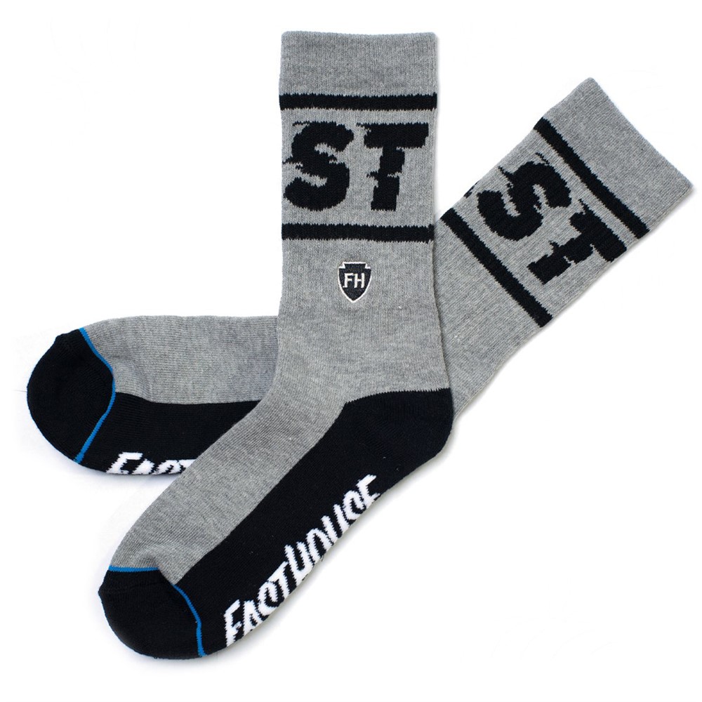 Fasthouse Bronson Socks Grey/Black - One Size - Image 1