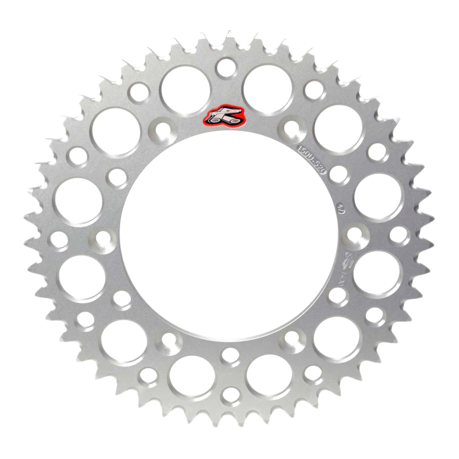 Renthal Sprocket Rear Silver 43T Alloy 7075 T6 Grooved - Image 1