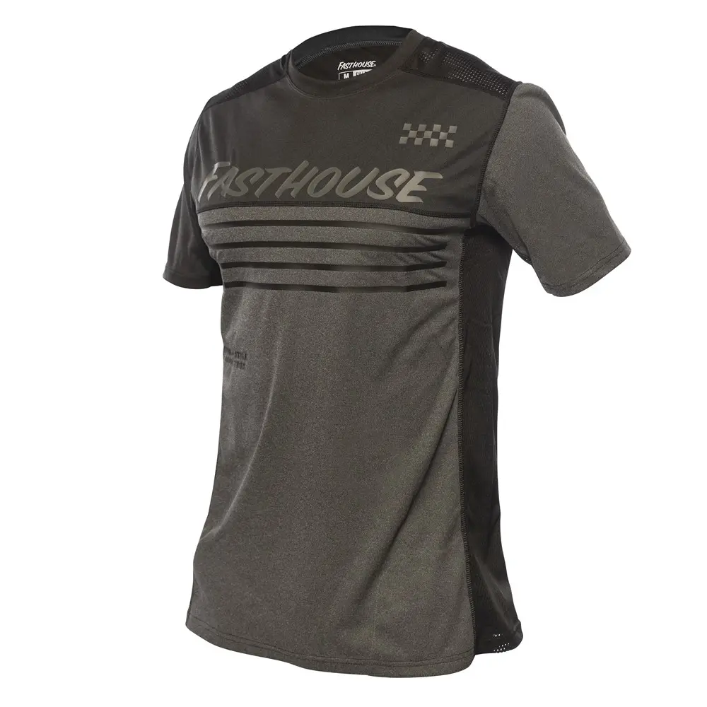 Fasthouse Classic Mercury Short Sleeved Jersey Black Heather/Charcoal Heather