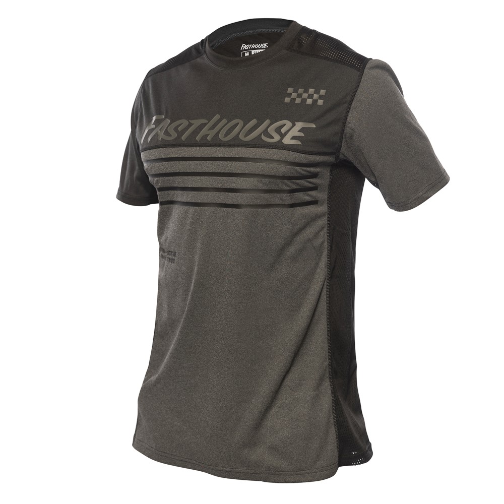 Fasthouse Classic Mercury Short Sleeved Jersey Black Heather/Charcoal Heather - Image 1