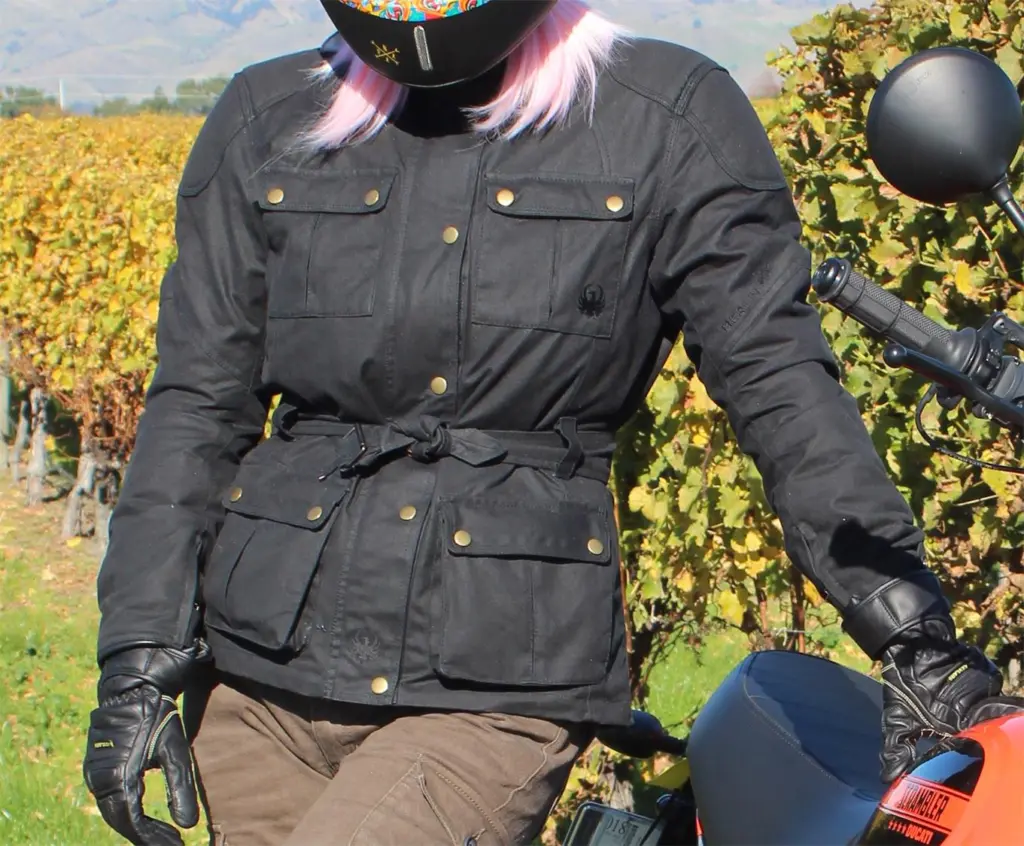 Merlin Ashley Wax Road Jacket Ladies Black