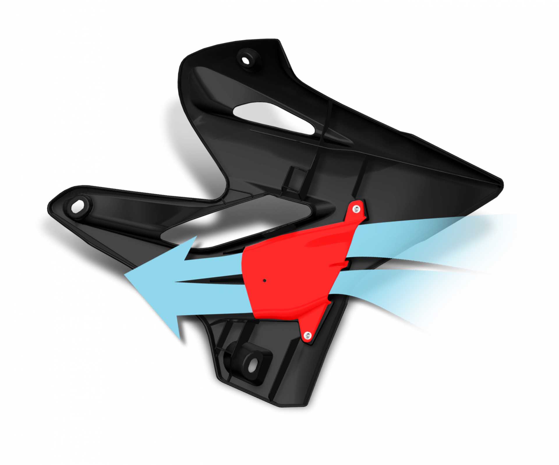 SHROUD YZ125 YZ250/X 05-16 BLK - Image 2