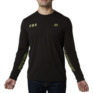 Fox Starter Tech Long Sleeve Tee Black - Image 2