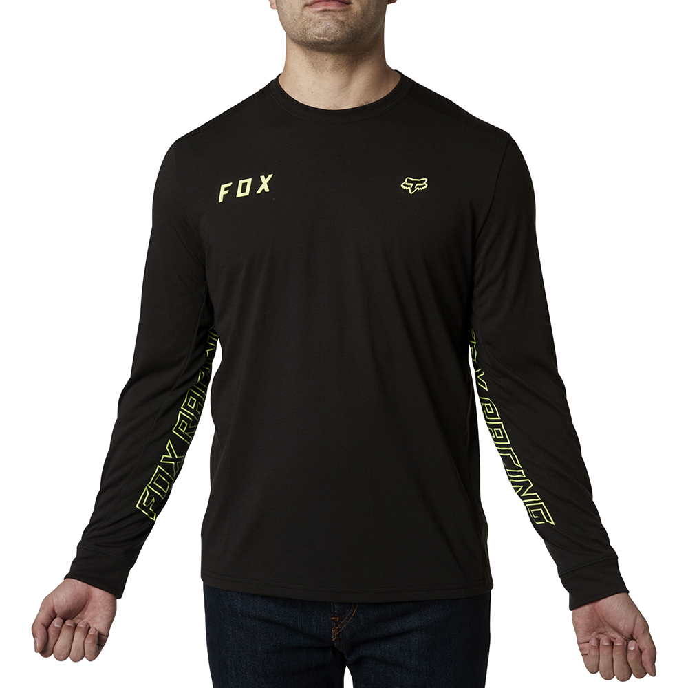 Fox Starter Tech Long Sleeve Tee Black - Image 2