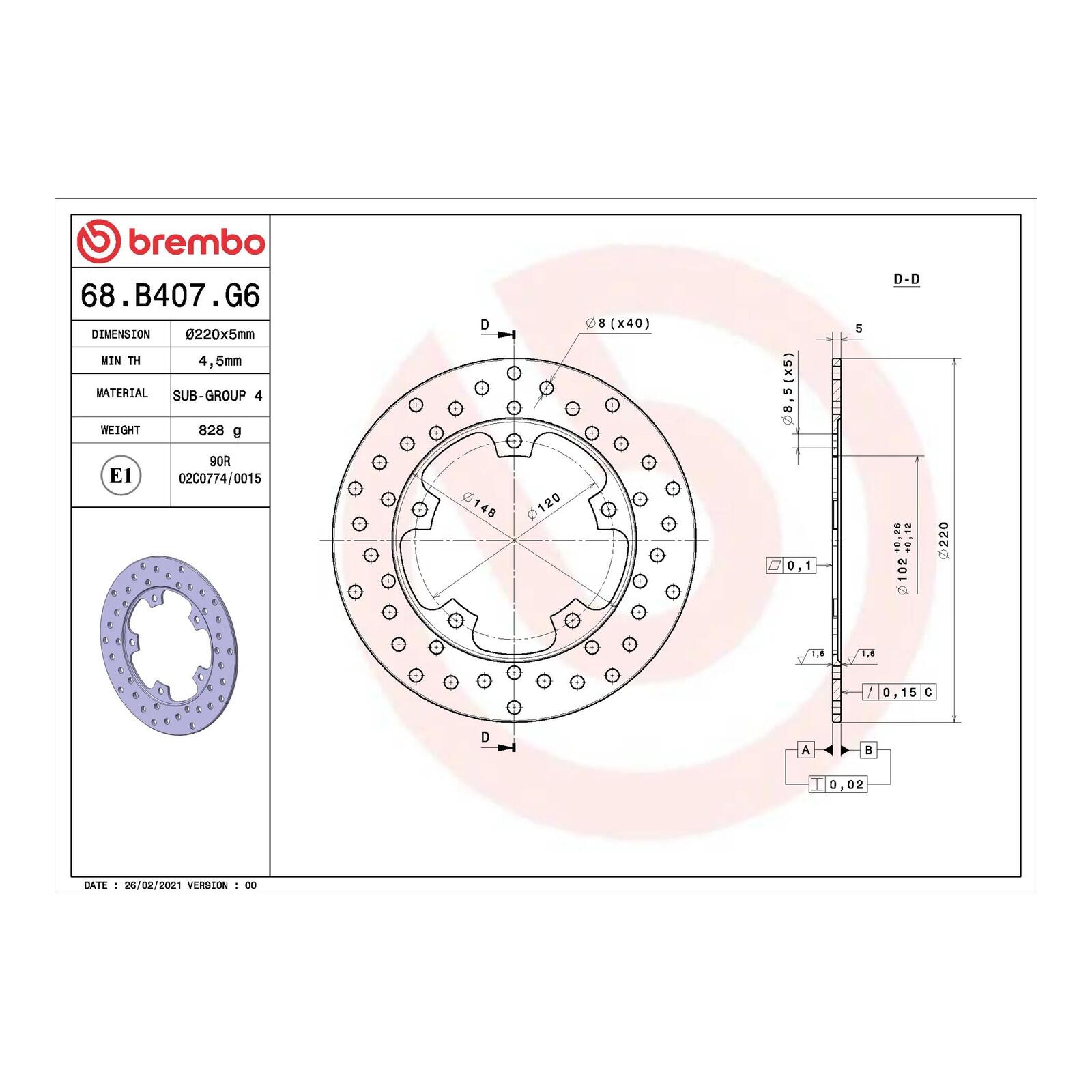 Brembo Brake Disc - Image 2