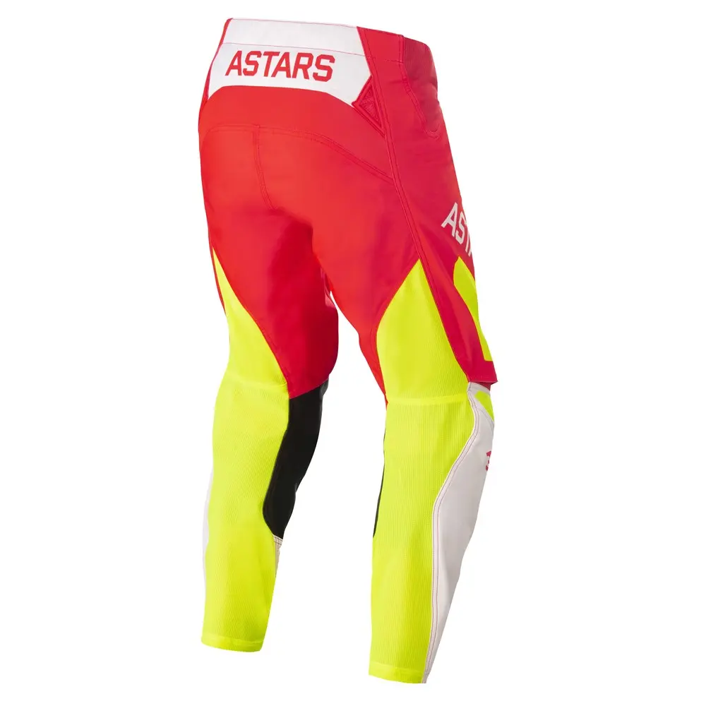 Alpinestars Techstar Factory Motorcross Pants Red Fluoro/White/Yellow Fluoro