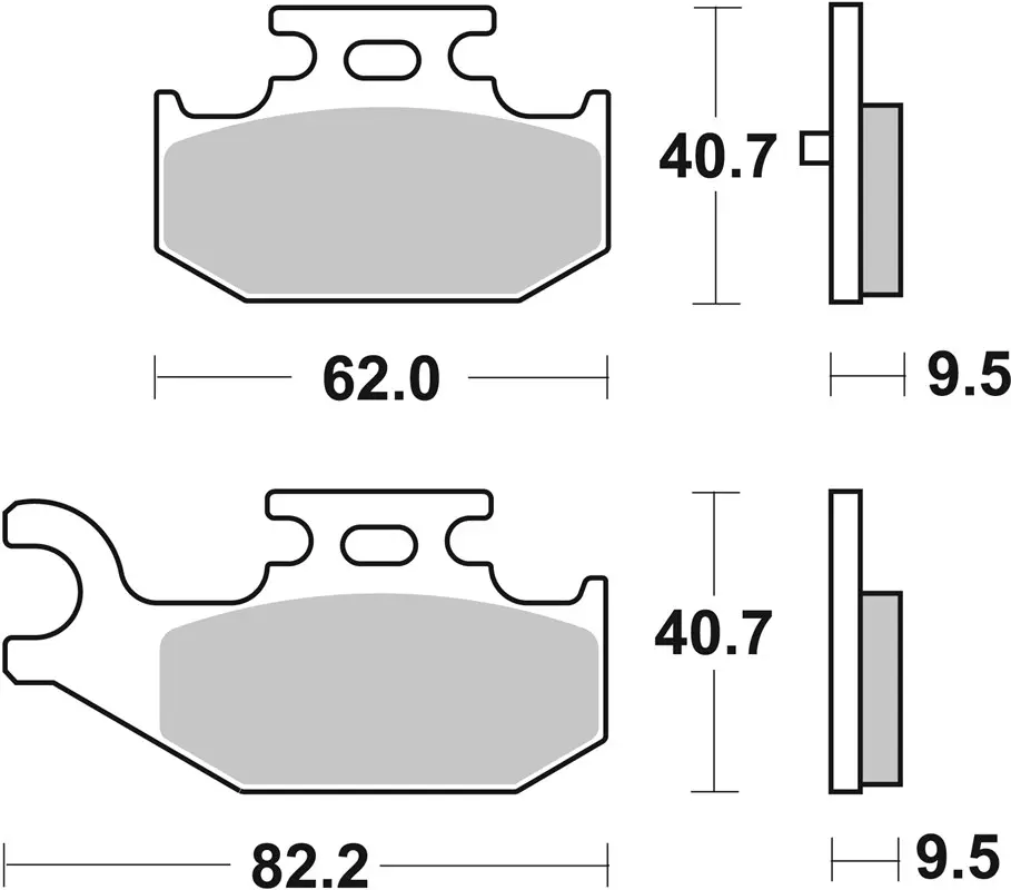 SBS 816RSI Front/Rear Brake Pads